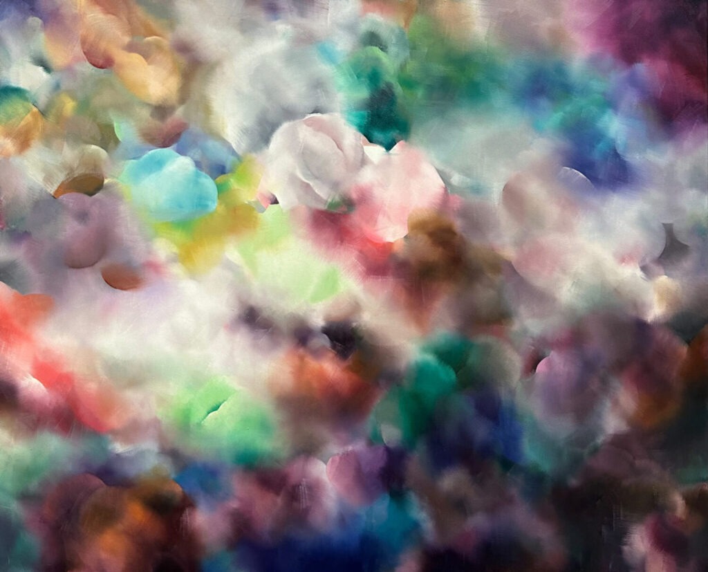 Forest in the Galaxy, 130 cm x 160 cm, oil on canvas, 2024