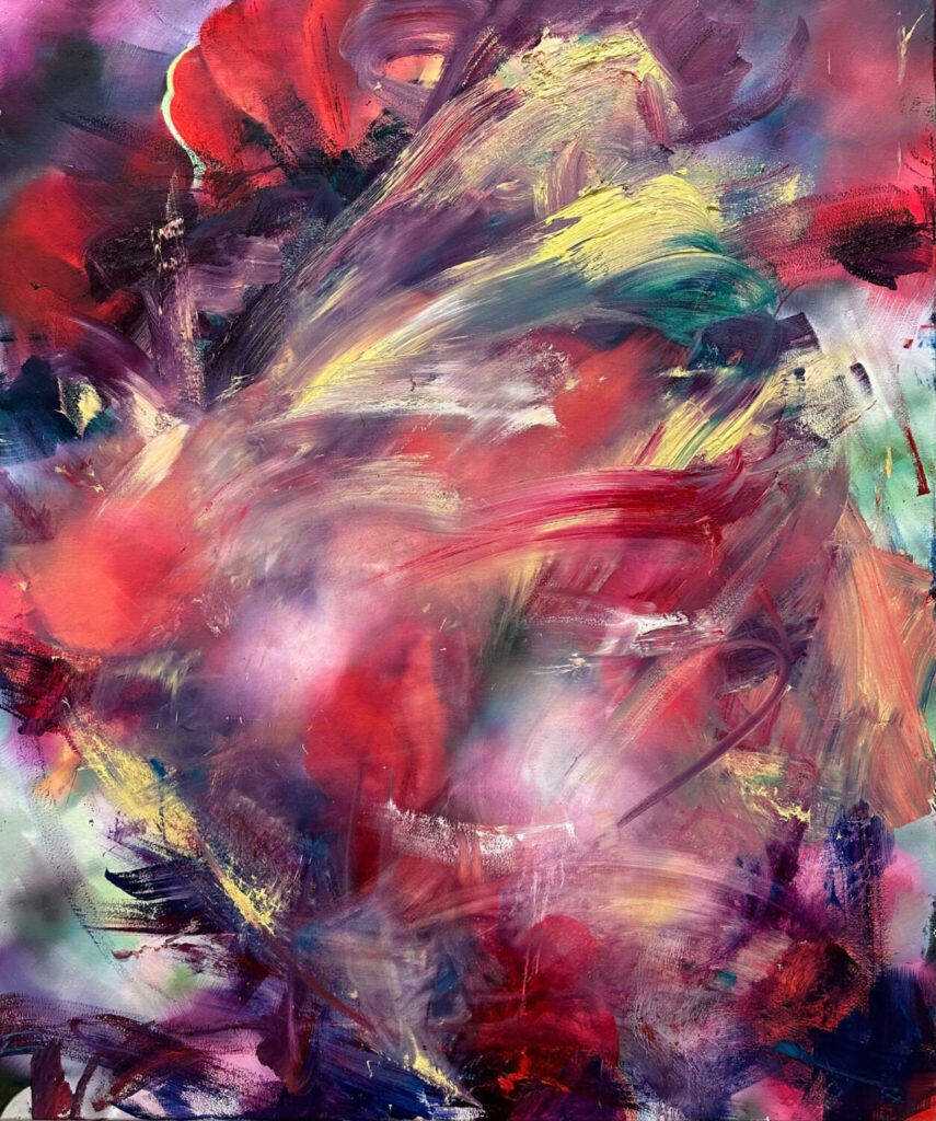 Kristall Orkan, 120 cm x 100 cm, oil on canvas, 2024