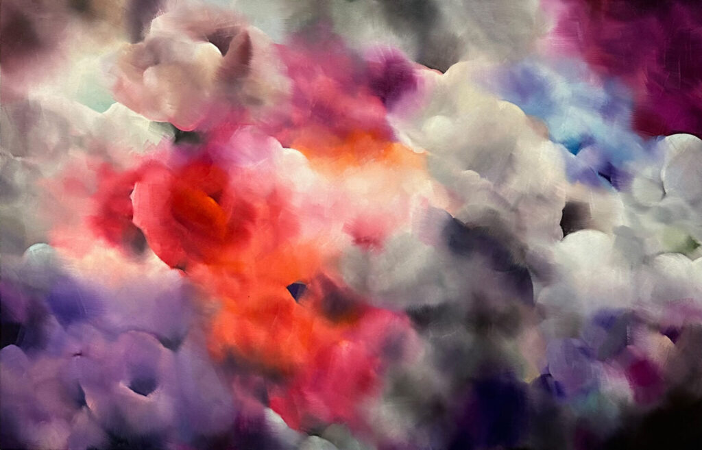 Kirsch Topas, 90 cm x 140 cm,oil on canvas, 2024