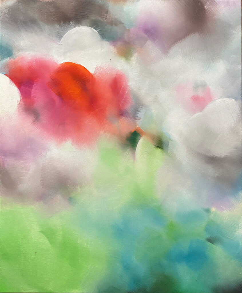 Jade Lake, 60 cm x 50 cm, oil on canvas, 2025