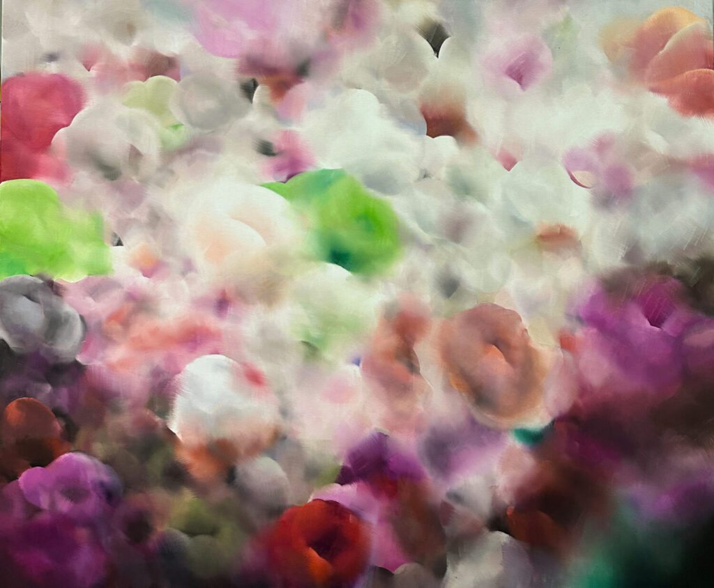 Silver Forest, 130 cm x 160 cm, Öl auf Leinwand, 2025