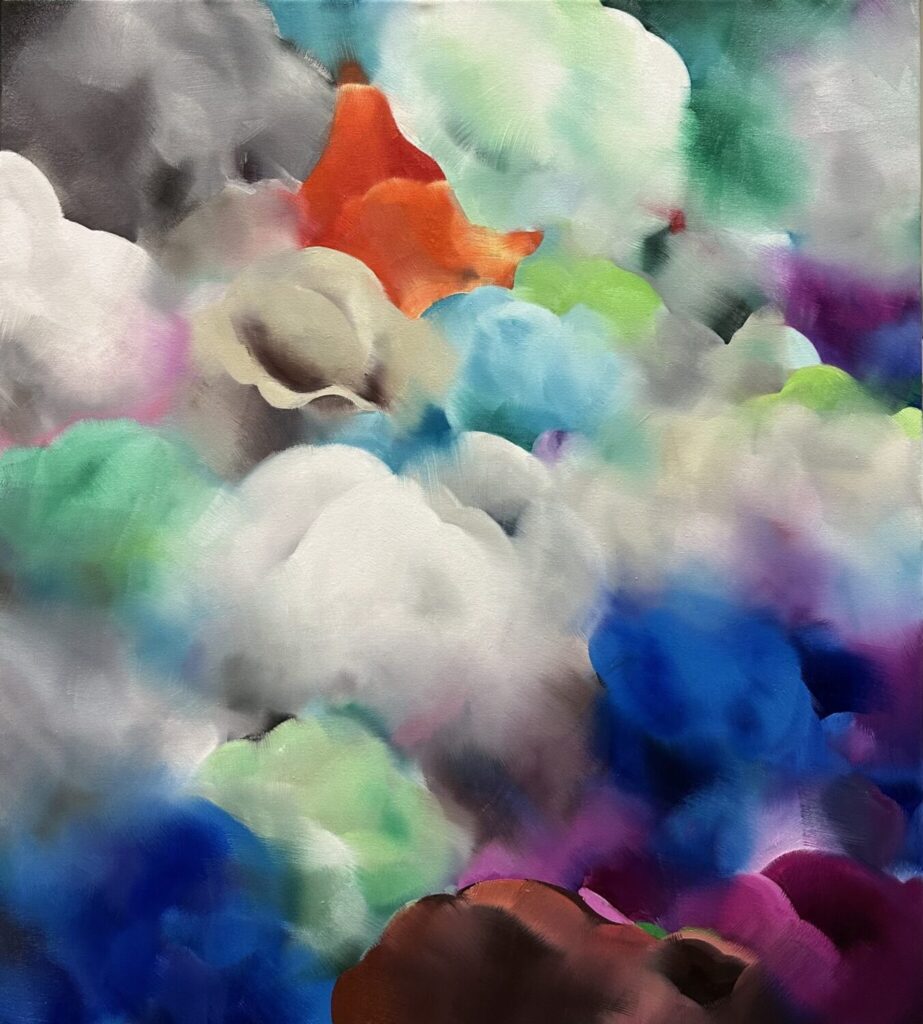 Aquamarin, 90 cm x 80 cm, oil on canvas, 2026