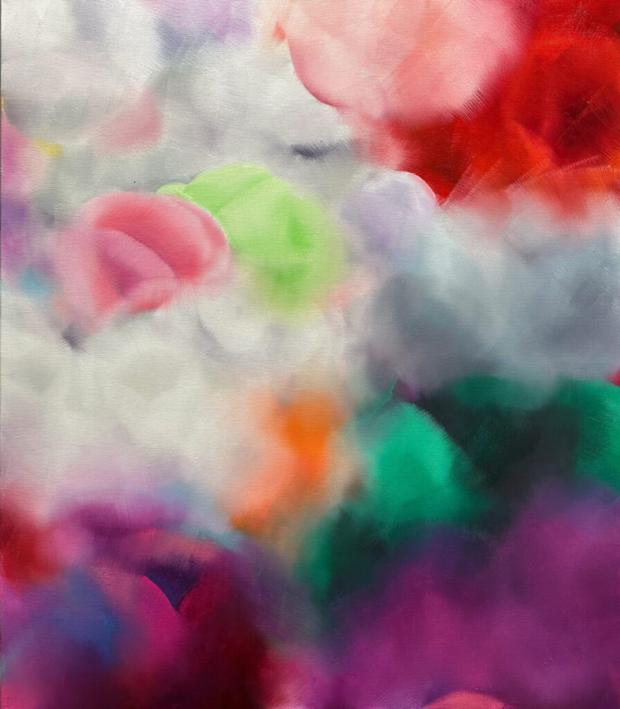 Fuchsia in the Moonlight, 80 cm x 70 cm, oil on canvas, 2026