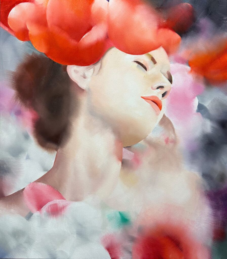 Sleeping in the Coral Light, 80 cm x 70 cm, oil on canvas,2026