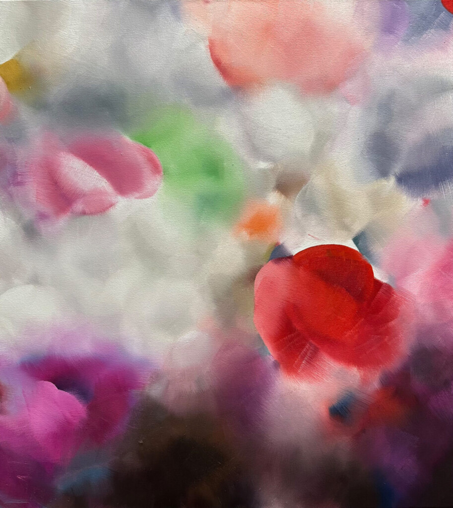 Amethyst Haze, 90 cm x 80 cm, oil on canvas, 2026